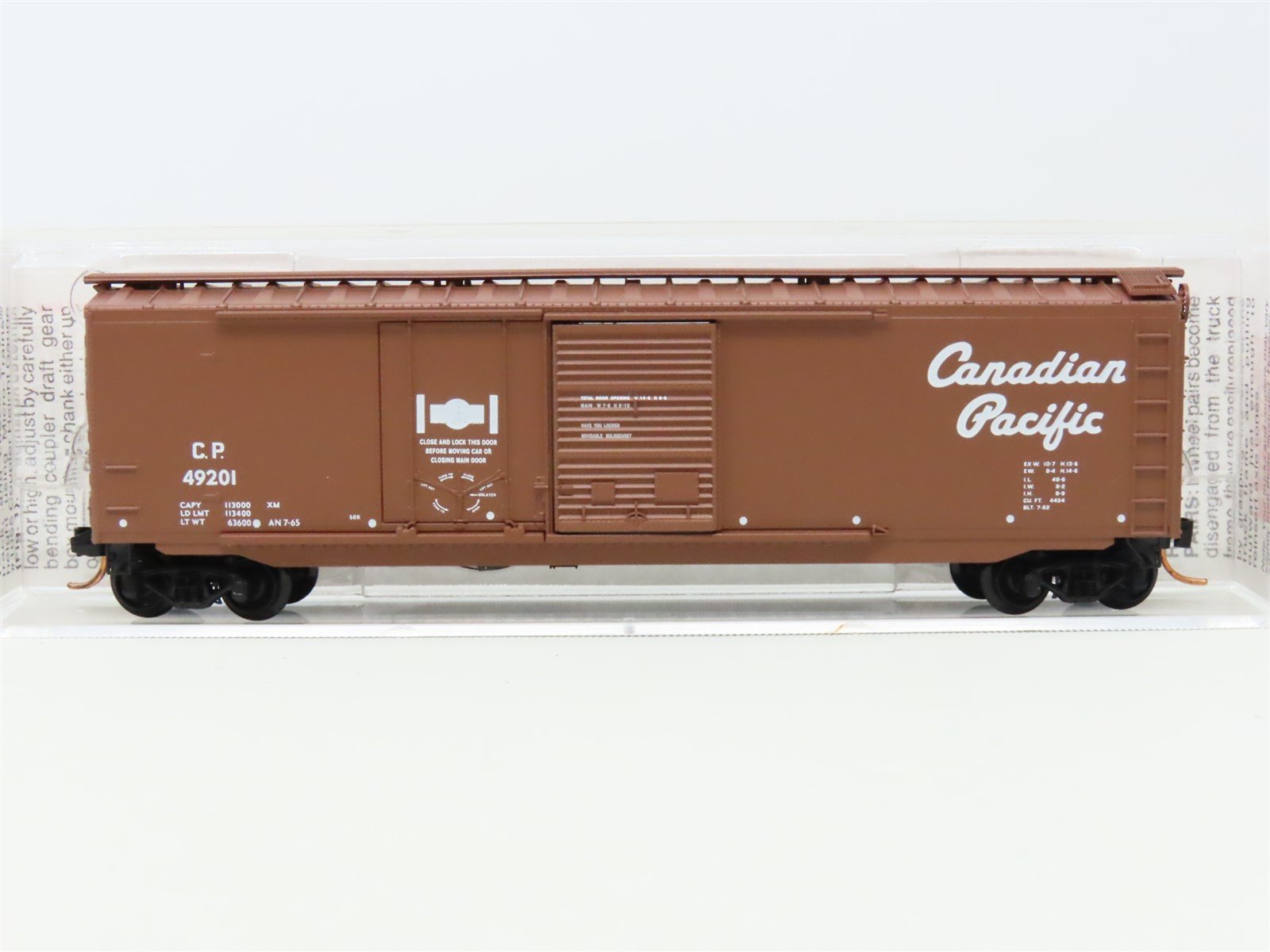 N Scale Micro-Trains MTL 33140 CP Canadian Pacific 50' Box Car #49201