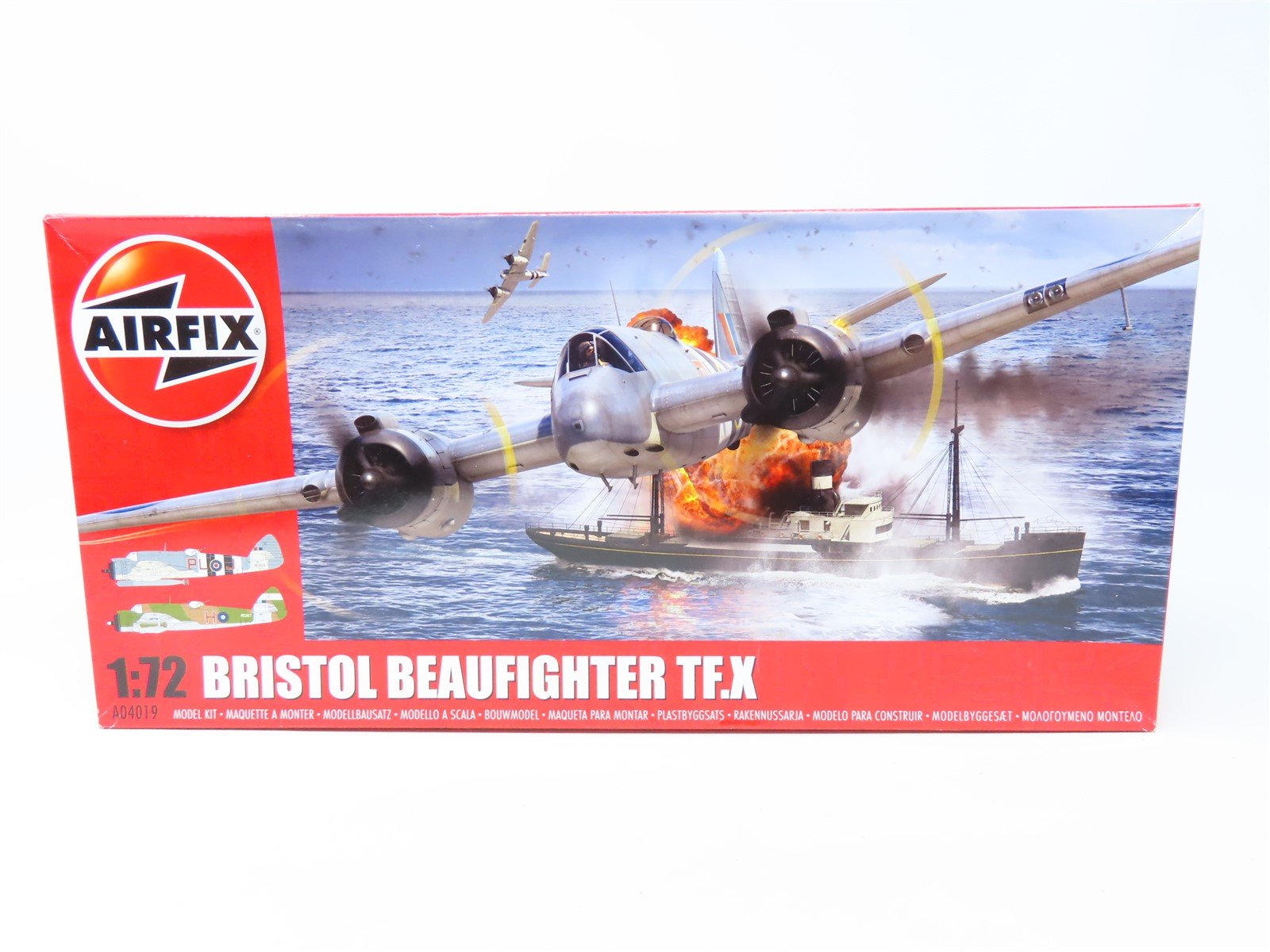 1/72 Scale Airfix Model Airplane Kit #A04019 Bristol Beaufighter TF.X