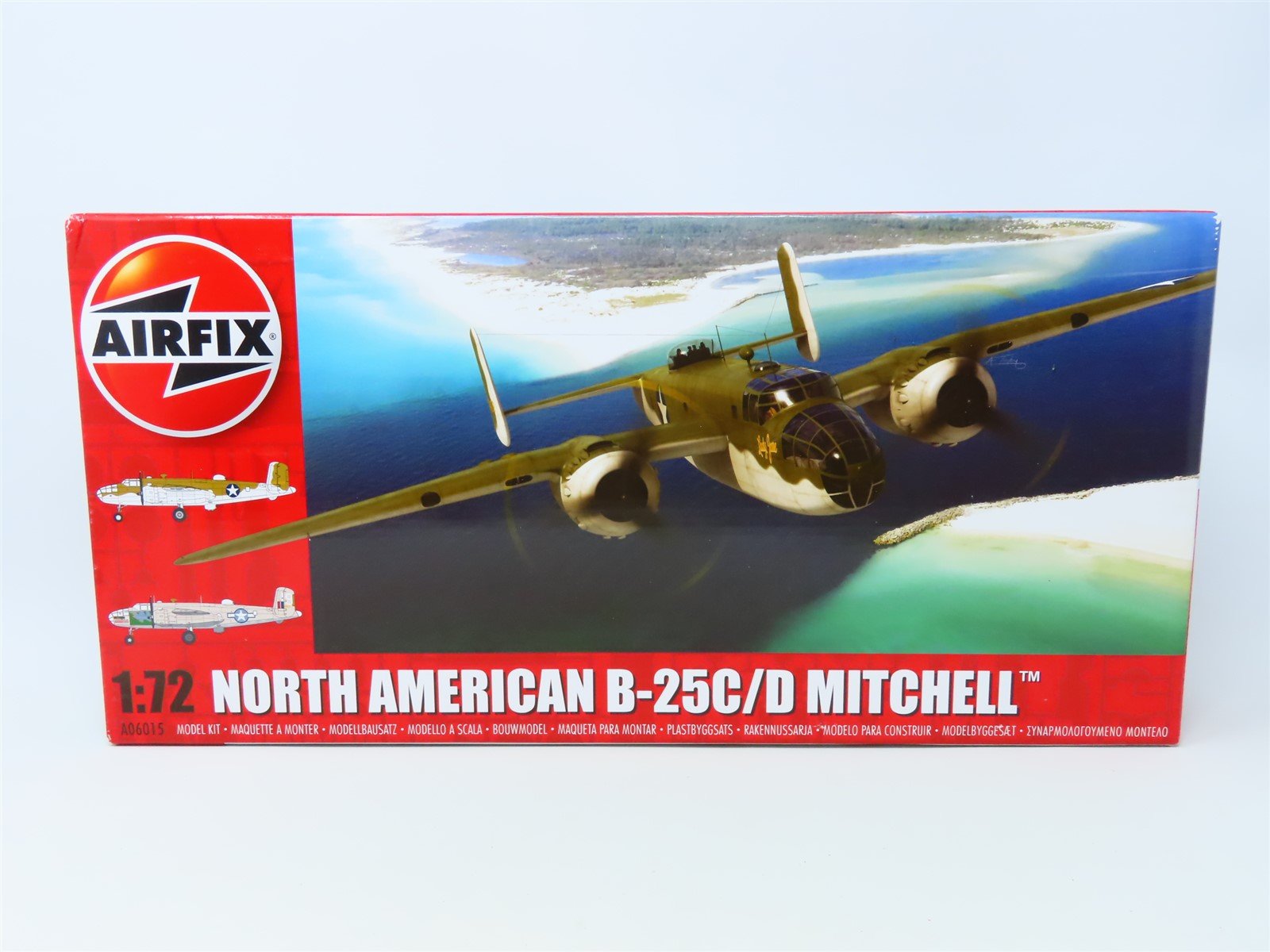 1/72 Scale Airfix Model Kit #A06015 North American B-25C/D Mitchell - SEALED