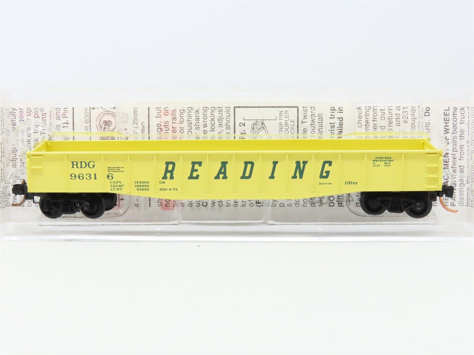 N Scale Micro-Trains MTL 46370 RDG Reading 50' Drop Ends Gondola #96316