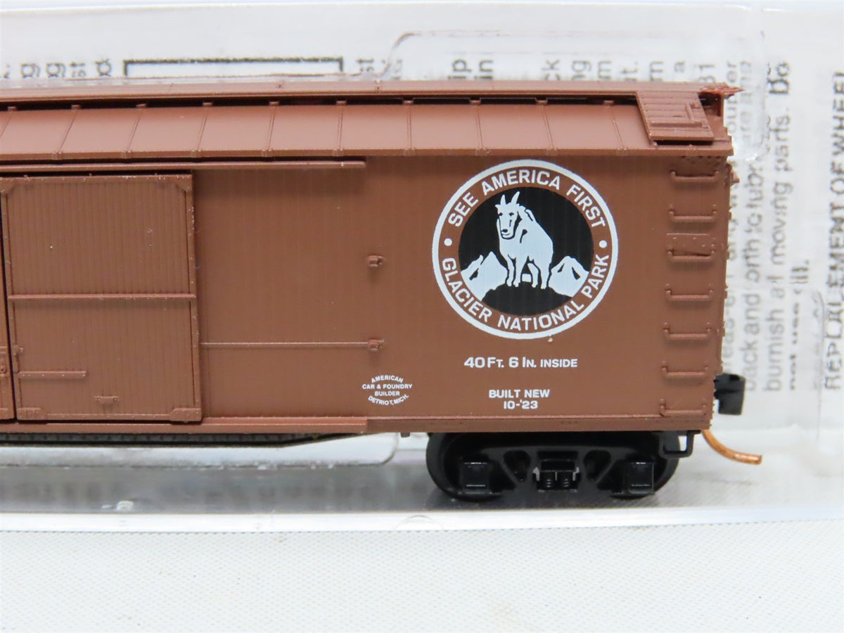 N Scale Micro-Trains MTL 41030 GN Great Northern 40&#39; Wood Box Car #38076