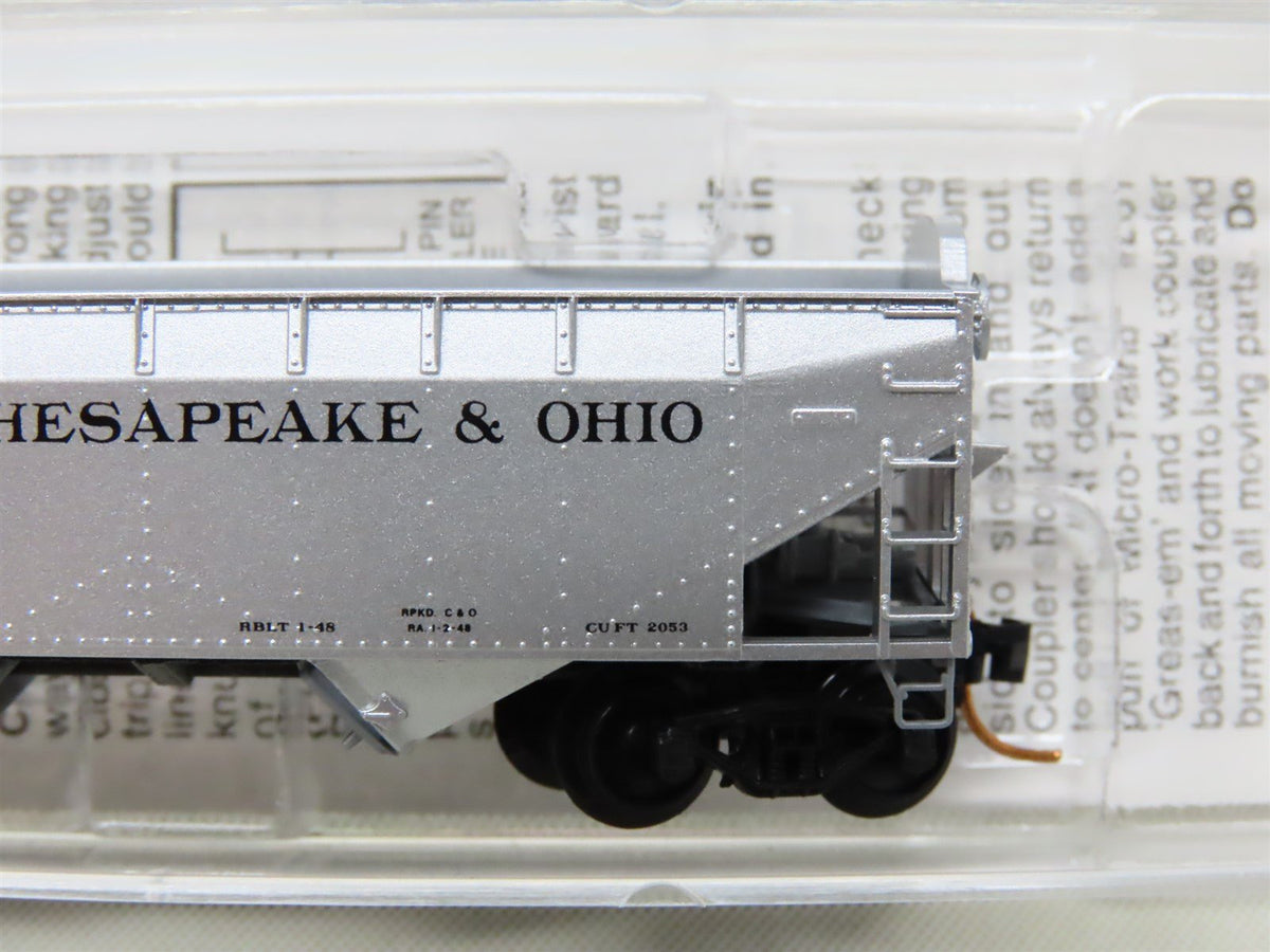N Scale Micro-Trains MTL 86030 C&amp;O Chesapeake &amp; Ohio 33&#39; 2-Bay Hopper #130