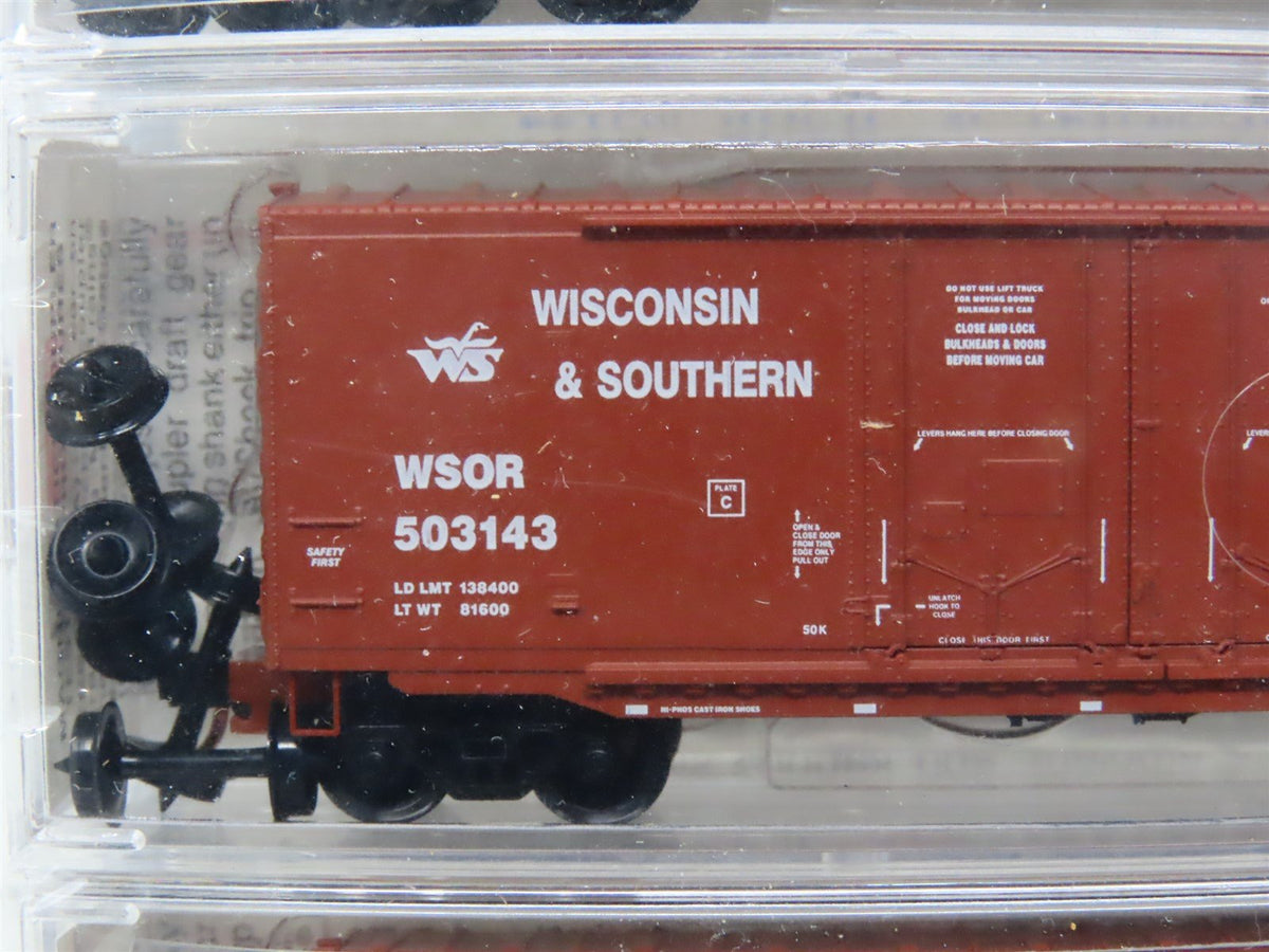 N Micro-Trains MTL 75102 WSOR Wisconsin &amp; Southern 9/11 Box Car 3-Pack SEALED