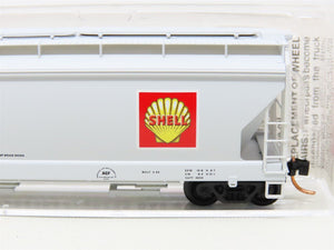 N Scale Micro-Trains MTL 94210 SNFX Shell Oil 3-Bay Covered Hopper #4610