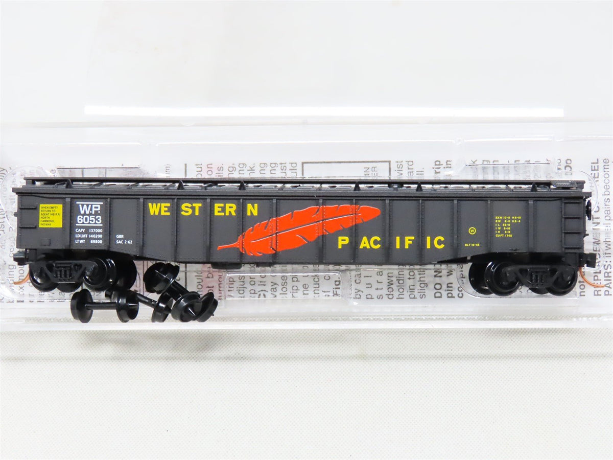 N Scale Micro-Trains MTL 106220 WP Western Pacific &quot;Feather&quot; 50&#39; Gondola #6053