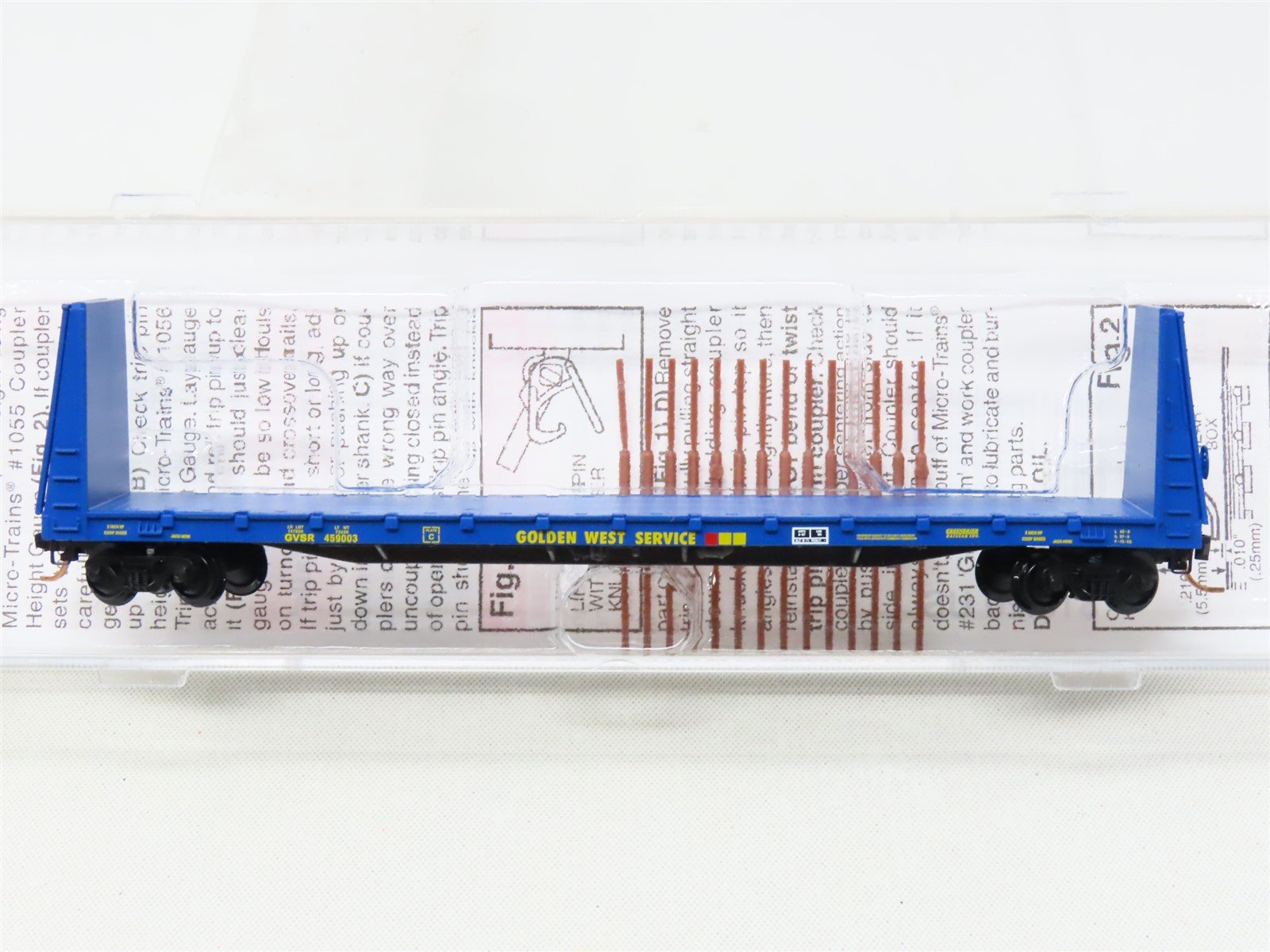 N Micro-Trains MTL 54080 GVSR Golden West Interview Bulkhead Flat Car #459003