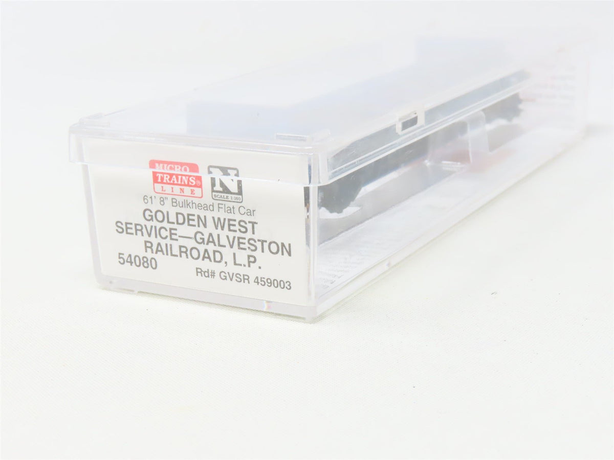 N Micro-Trains MTL 54080 GVSR Golden West Interview Bulkhead Flat Car #459003