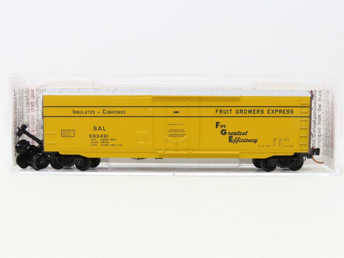 N Scale Micro-Trains MTL 03800380 SAL FGE Seaboard Air Line 50&#39; Box Car #593491