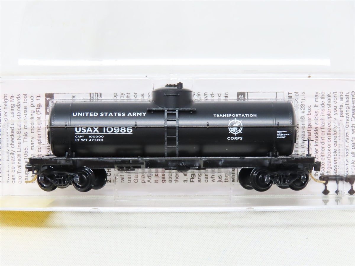 N Scale Micro-Trains MTL 65370 USAX United States Army 39&#39; Tank Car #10986