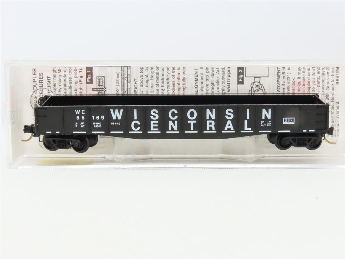 N Scale Micro-Trains MTL 46330 WC Wisconsin Central 50&#39; Gondola #55169