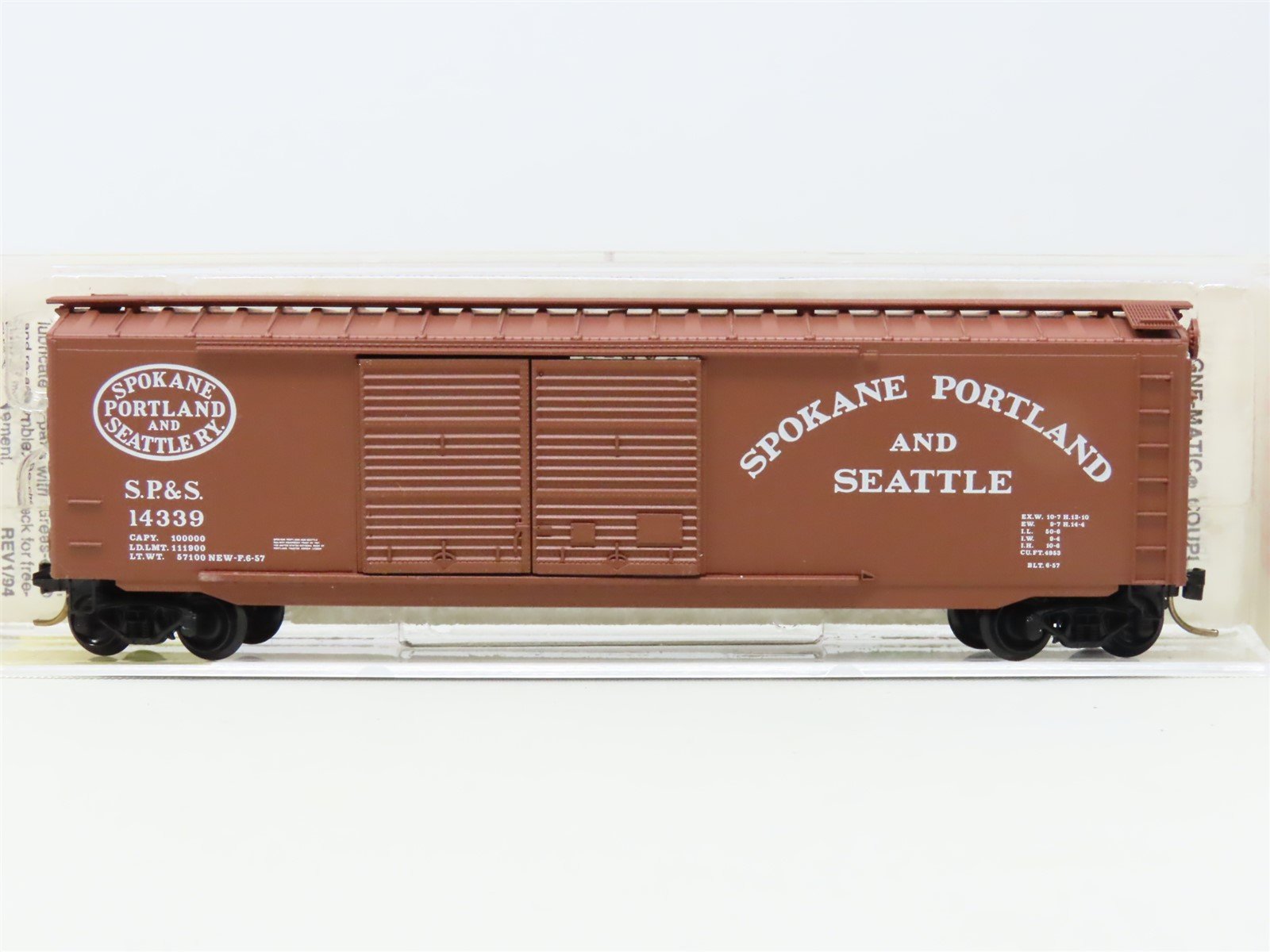 N Scale Micro-Trains MTL 34210 SP&S Spokane Portland & Seattle 50' Box Car 14339
