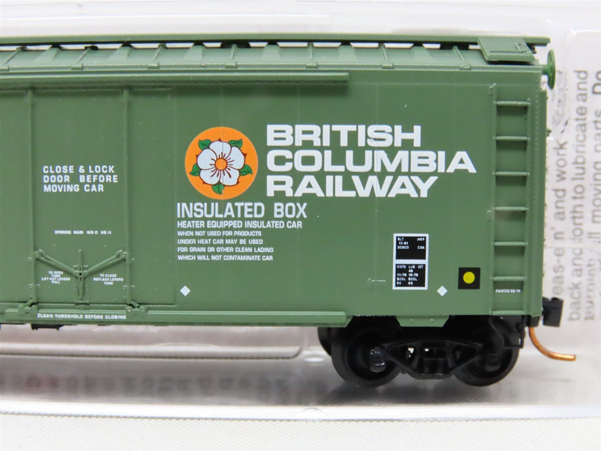 N Scale Micro-Trains MTL 02100230 BCOL British Columbia 40&#39; Box Car #8006