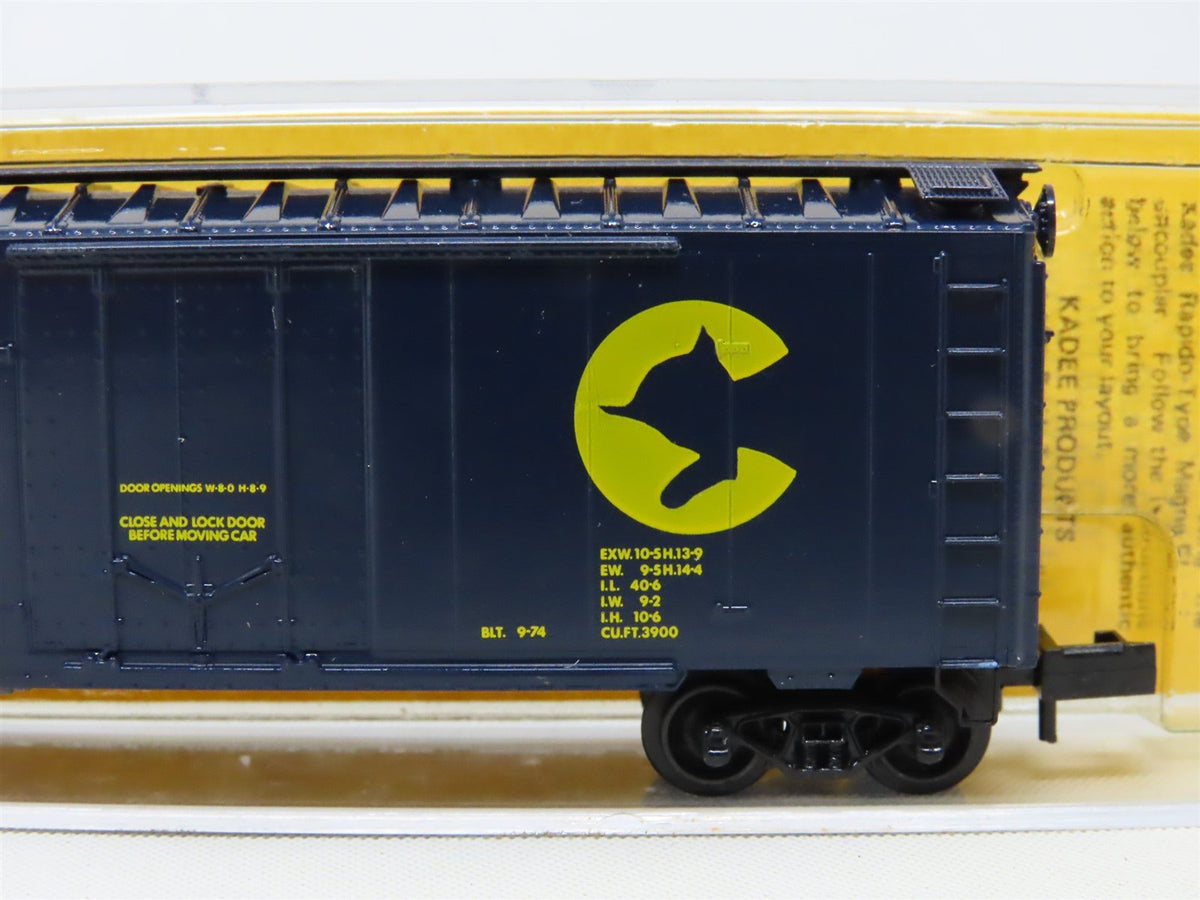 N Scale Kadee Micro-Trains MTL 21091 B&amp;O Chessie System Plug Door Box Car 293981