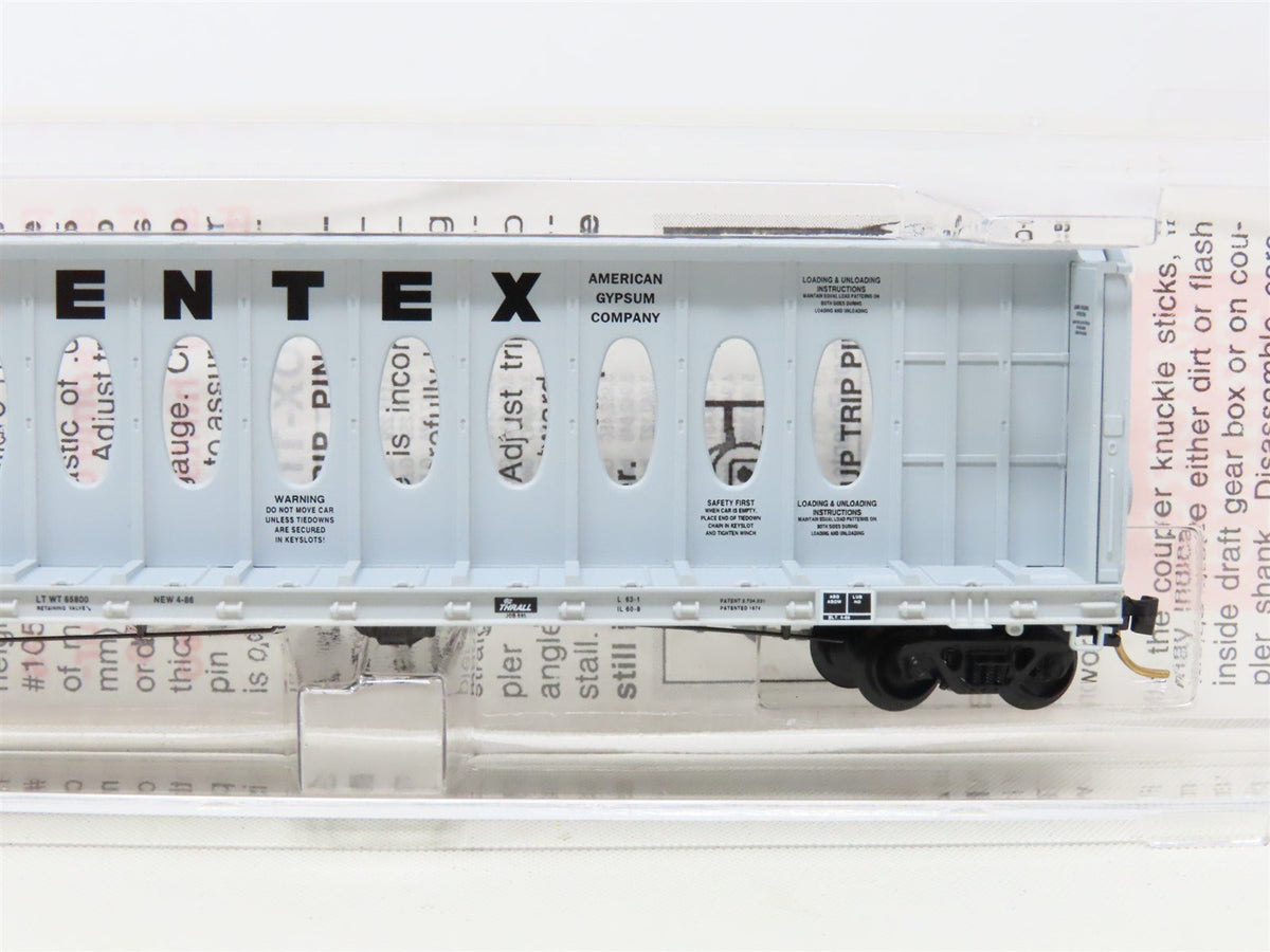 N Scale Micro-Trains MTL 53040 TCAX Centex 60&#39; 8&quot; Bulkhead Flat Car #700006