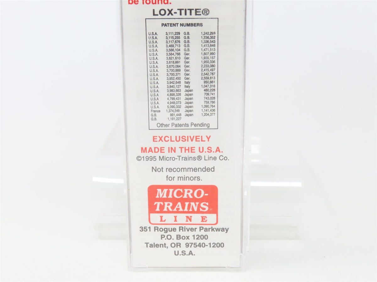 N Scale Micro-Trains MTL 53040 TCAX Centex 60&#39; 8&quot; Bulkhead Flat Car #700006