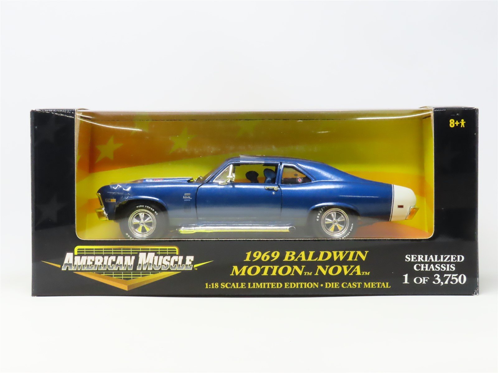1:18 ERTL American Muscle 32475 Limited Edition 1969 Baldwin Motion Nova