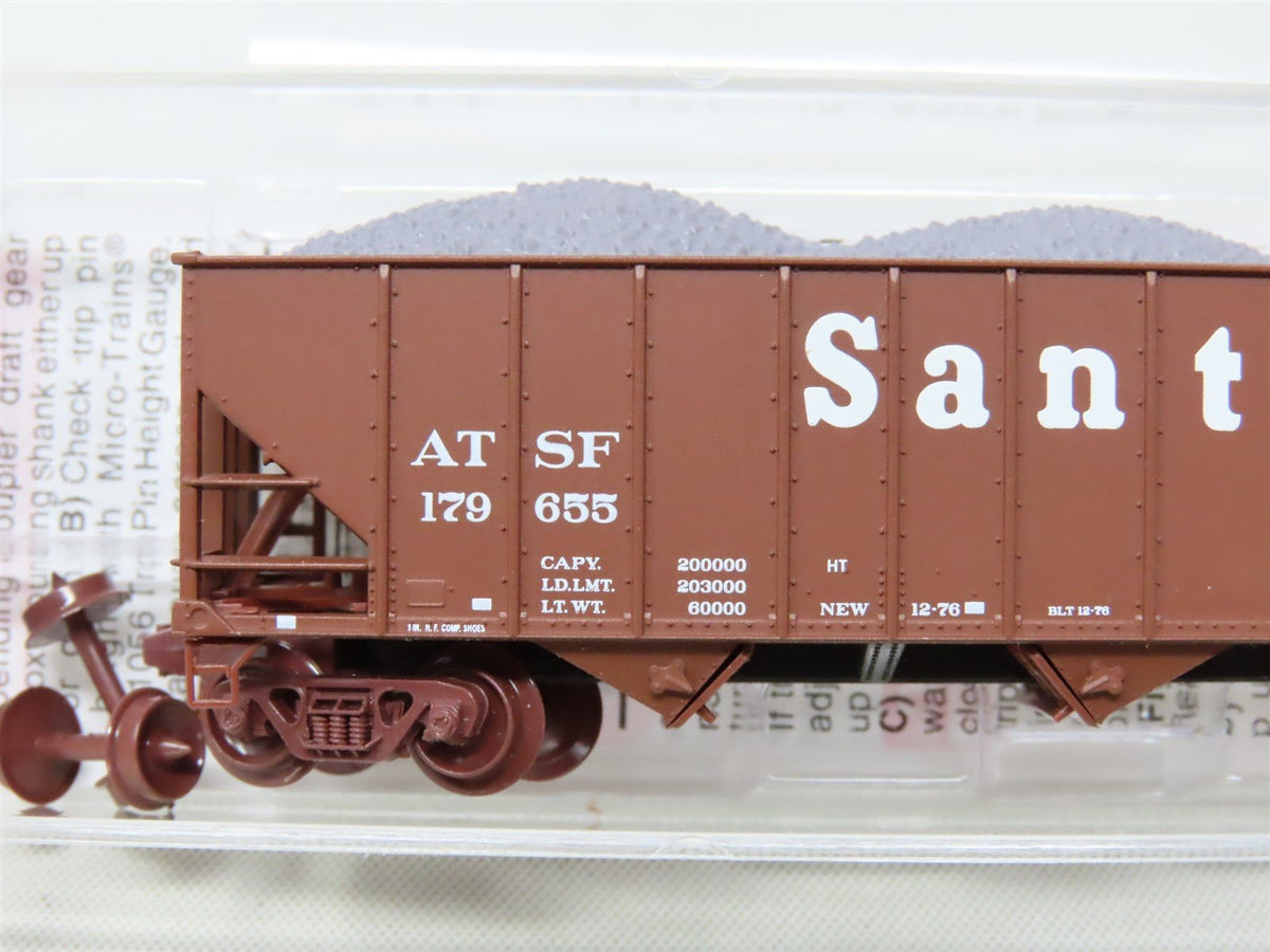 N Scale Micro-Trains MTL 108120.1 ATSF Santa Fe 100 Ton 3-Bay Hopper #179655