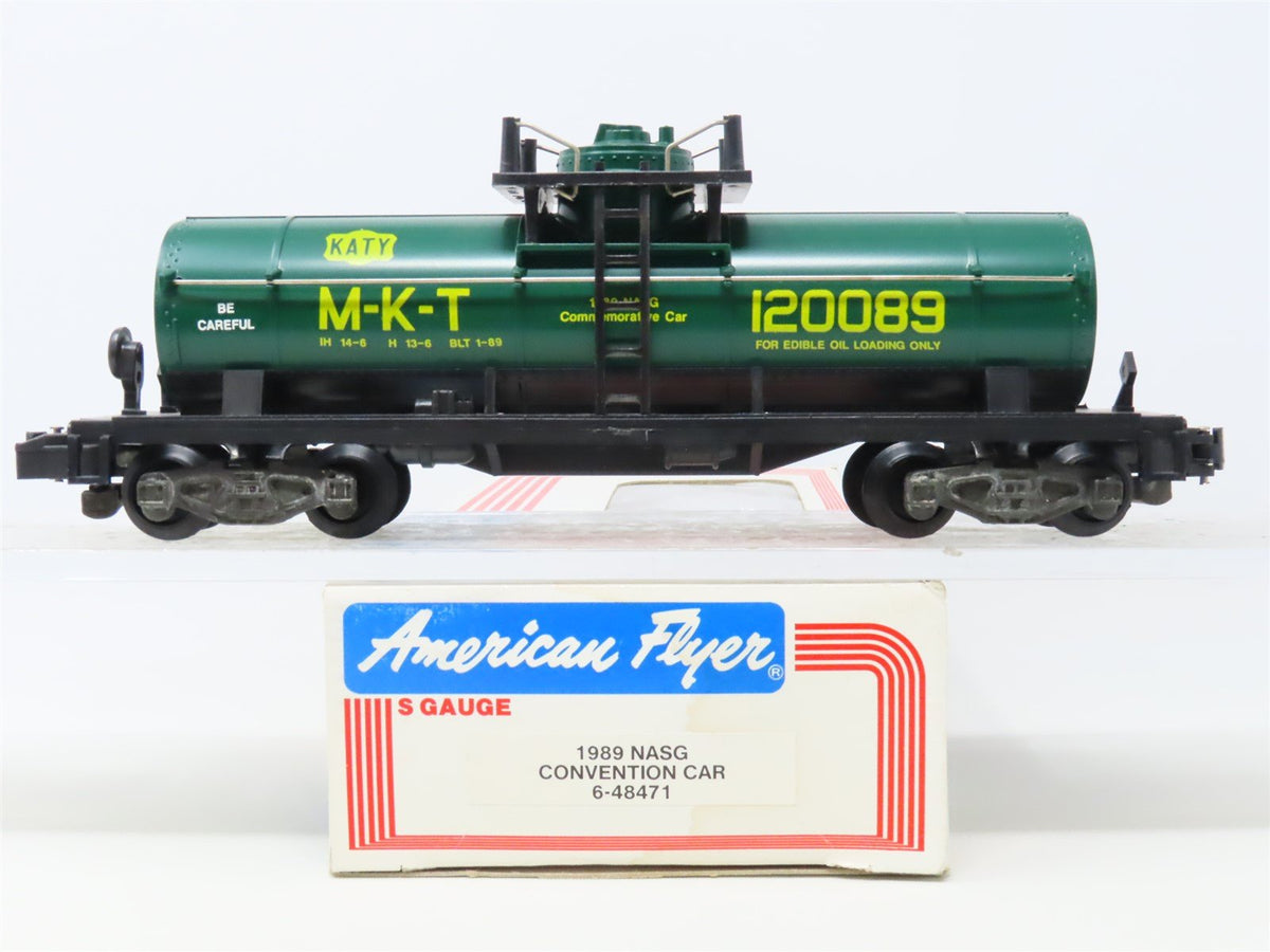 S Scale Lionel American Flyer 6-48471 MKT &quot;Katy&quot; Single Dome Tank Car #120089