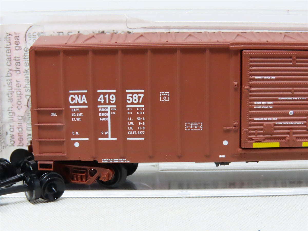 N Scale Micro-Trains MTL 25650 CN Canadian National 50&#39; Rib Side Box Car #419587