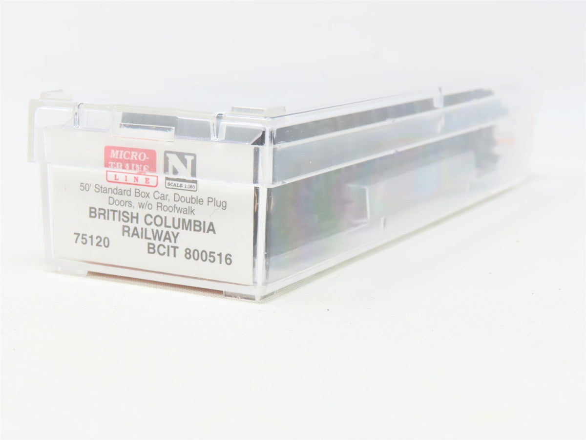 N Scale Micro-Trains MTL 75120 BCIT British Columbia 50&#39; Box Car #800516