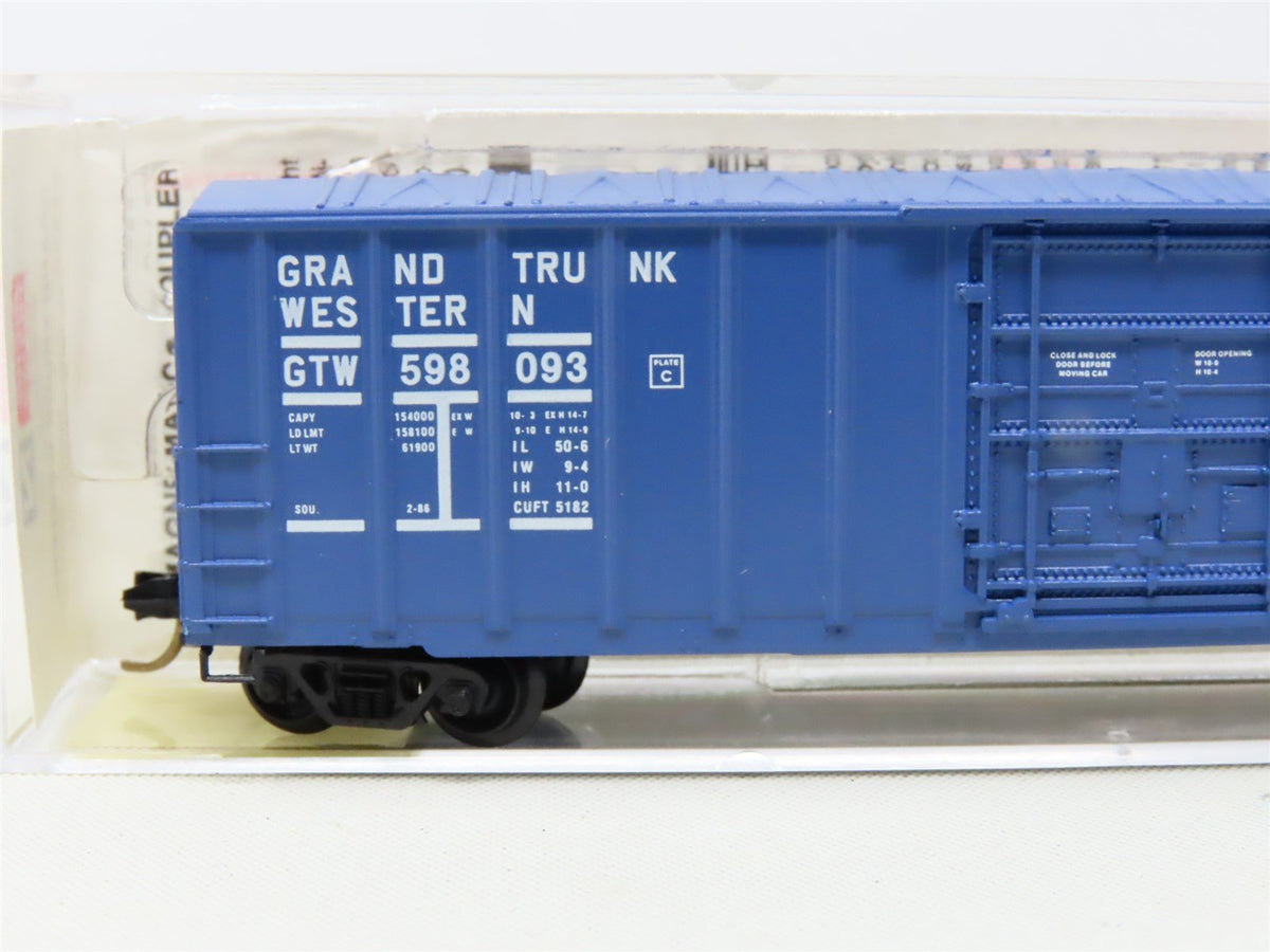 N Micro-Trains MTL 27220 GTW Grand Trunk Western 50&#39; Rib Side Box Car #598093