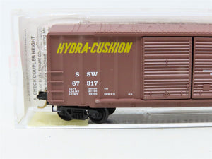 N Scale Micro-Trains MTL 30060 SSW Cotton Belt 50' Rib Side Box Car #67317