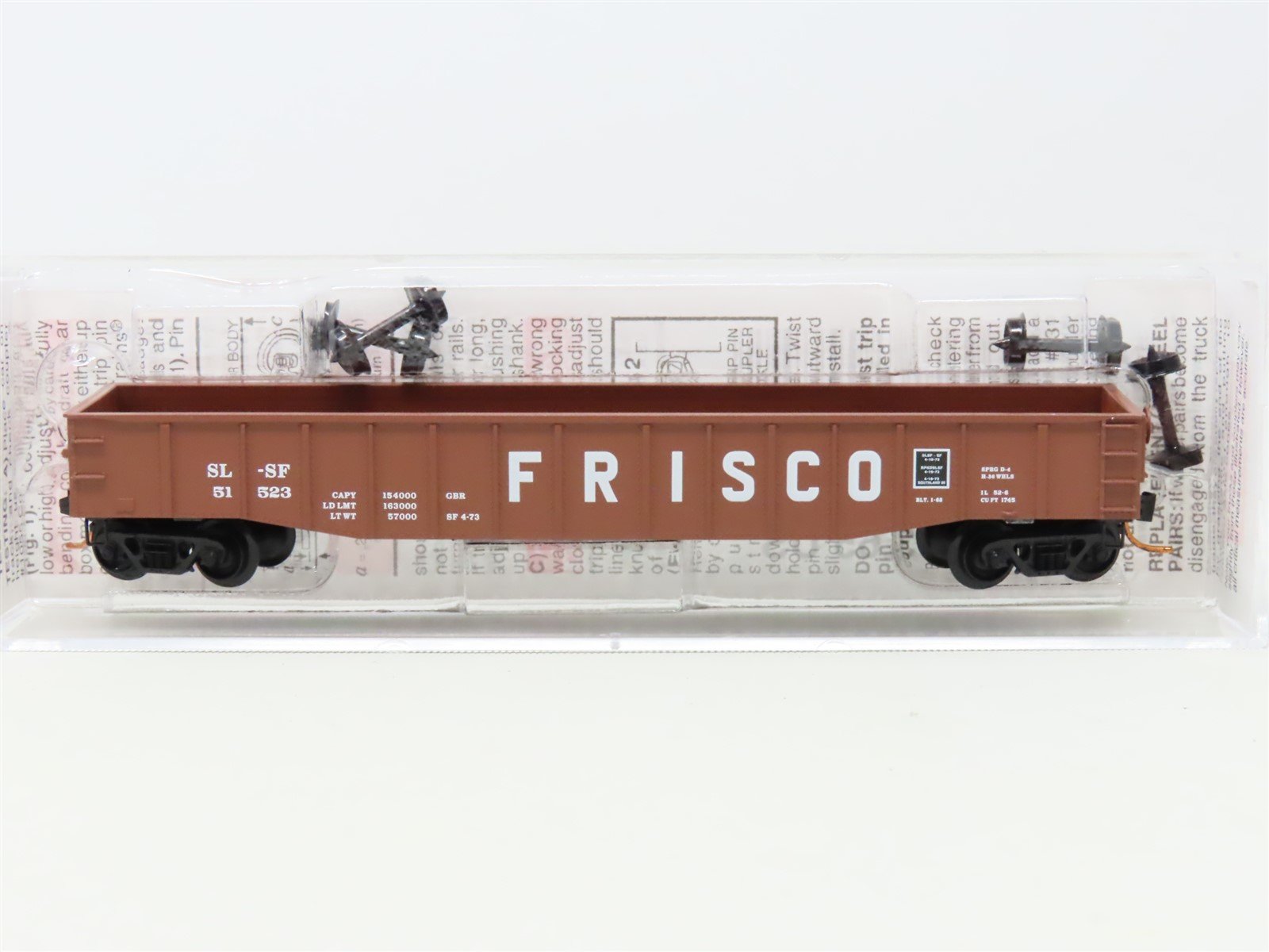 N Scale Micro-Trains MTL 10500530 SL-SF Frisco 50' Steel Side Gondola #51523