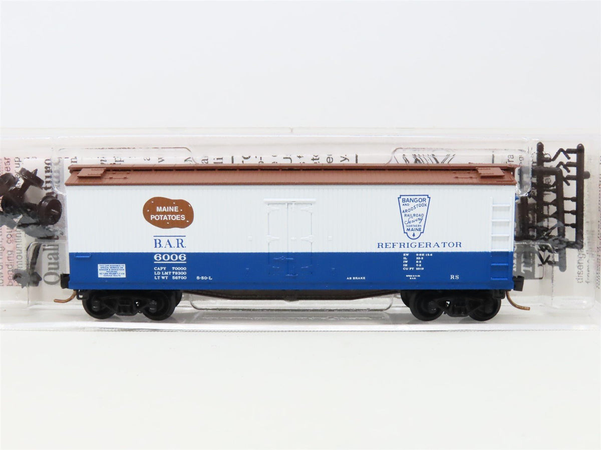 N Scale Micro-Trains MTL 49550 BAR Bangor &amp; Aroostook 40&#39; Wood Reefer #6006