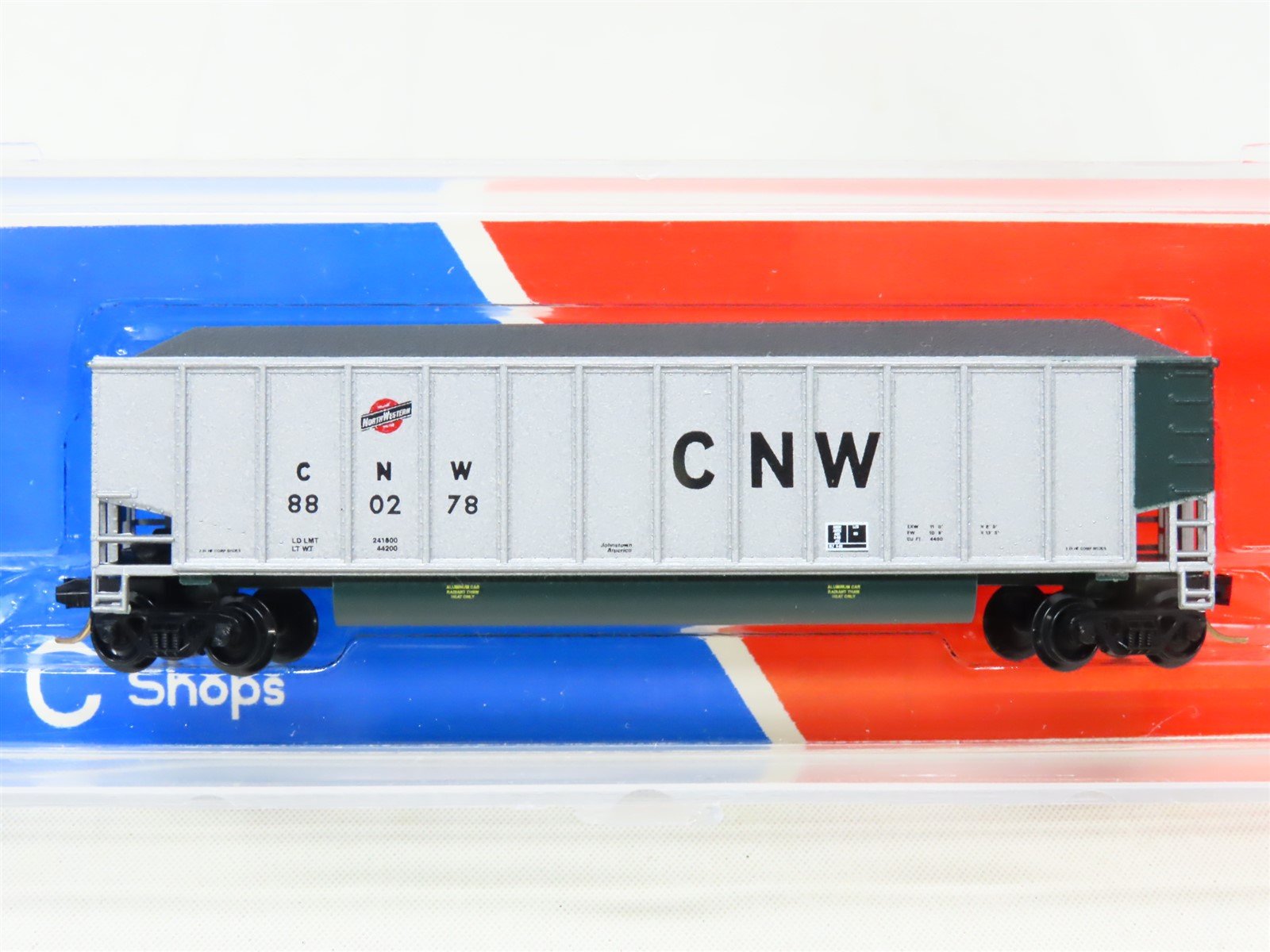 N Scale E&C Shops 752 CNW Chicago North Western Johnstown Coalporter #880278