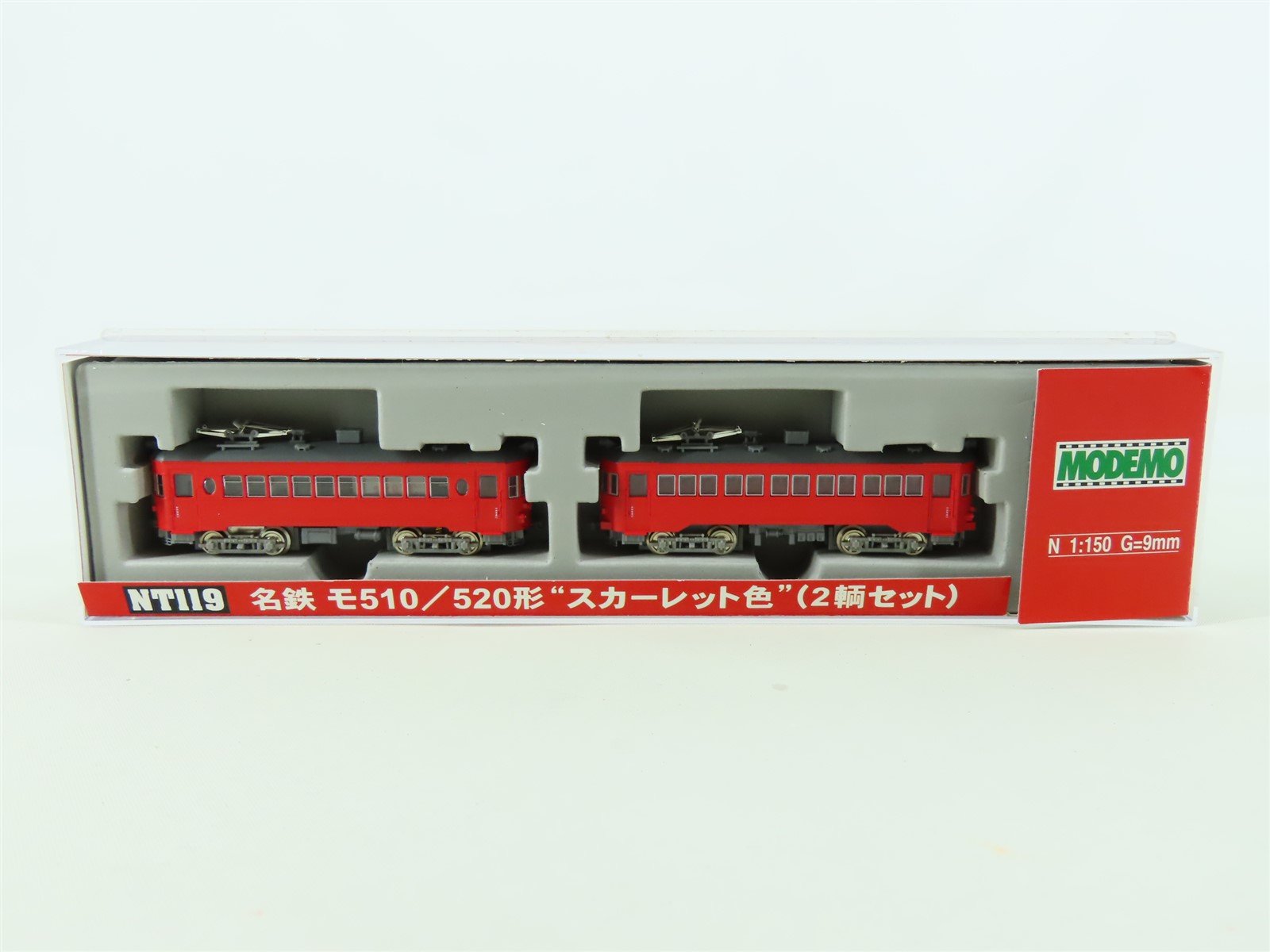 N 1:150 Scale Modemo NT119 Meitetsu Type Mo 510/520 EMU 2-Unit Electric Rail Car