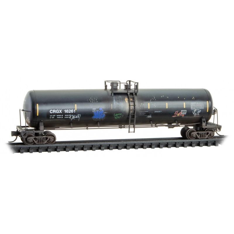 N Micro-Trains MTL 11045612 CRGX Cargill 56&#39; General Tank Car #16261 - Weathered