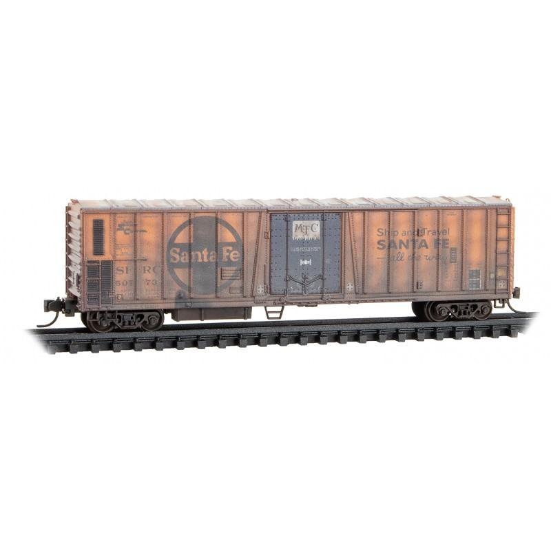 N Micro-Trains MTL 98305063 SFRC Santa Fe 51&#39; Mech Reefer 2-Pack - Weathered