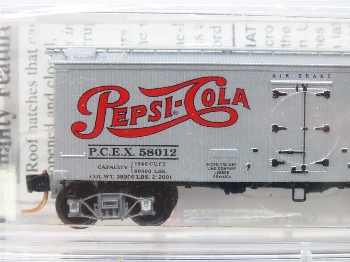 N Scale Micro-Trains MTL #58572 PCEX Pepsi Cola 36&#39; Ice Reefer 2-Pack - SEALED