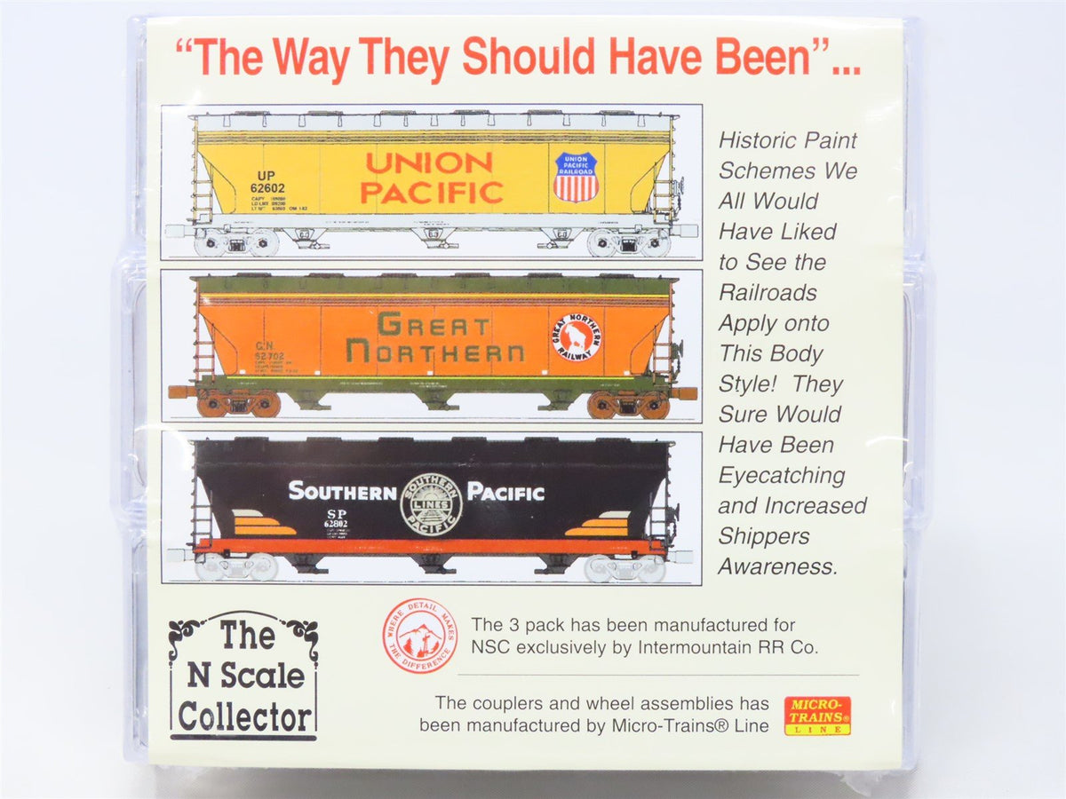 N InterMountain NSC UP GN SP &quot;The Way They Should Have Been&quot; 3-Bay Hopper 3-Pack