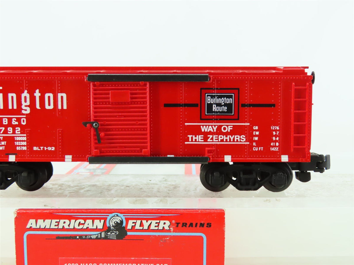 S American Flyer 6-48478 CB&amp;Q Burlington &quot;Way of the Zephyrs&quot; NASG Box Car #792