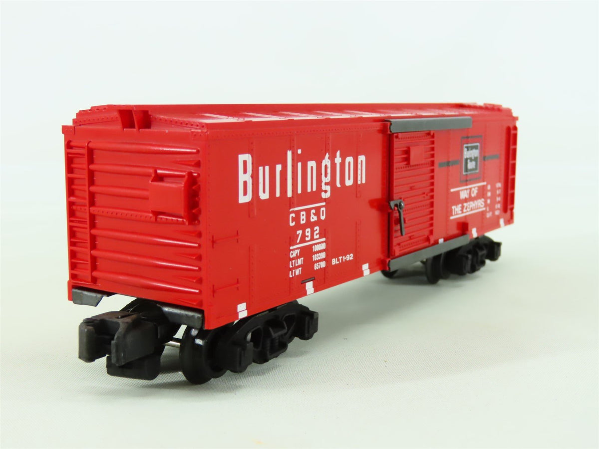 S American Flyer 6-48478 CB&amp;Q Burlington &quot;Way of the Zephyrs&quot; NASG Box Car #792