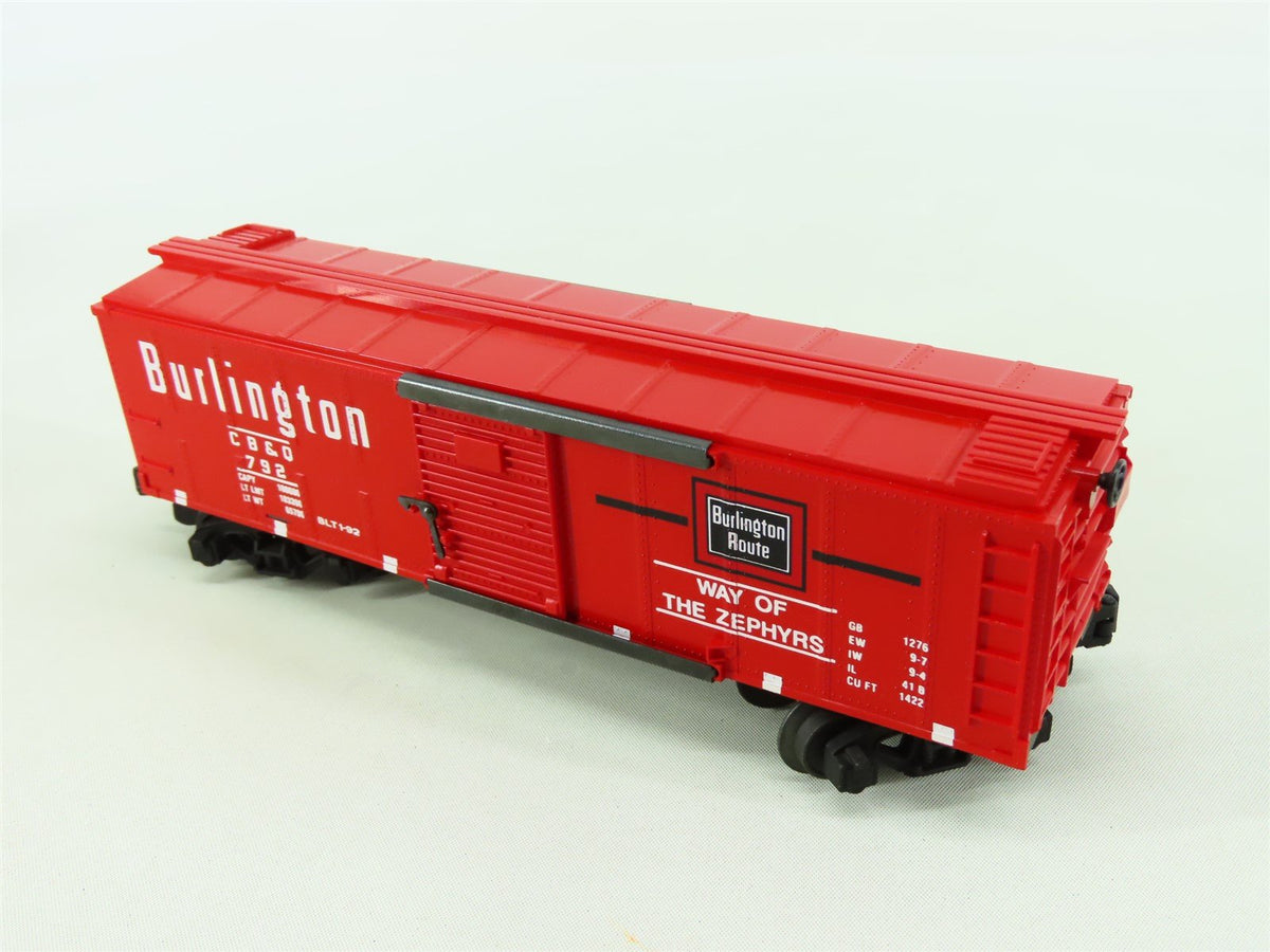 S American Flyer 6-48478 CB&amp;Q Burlington &quot;Way of the Zephyrs&quot; NASG Box Car #792