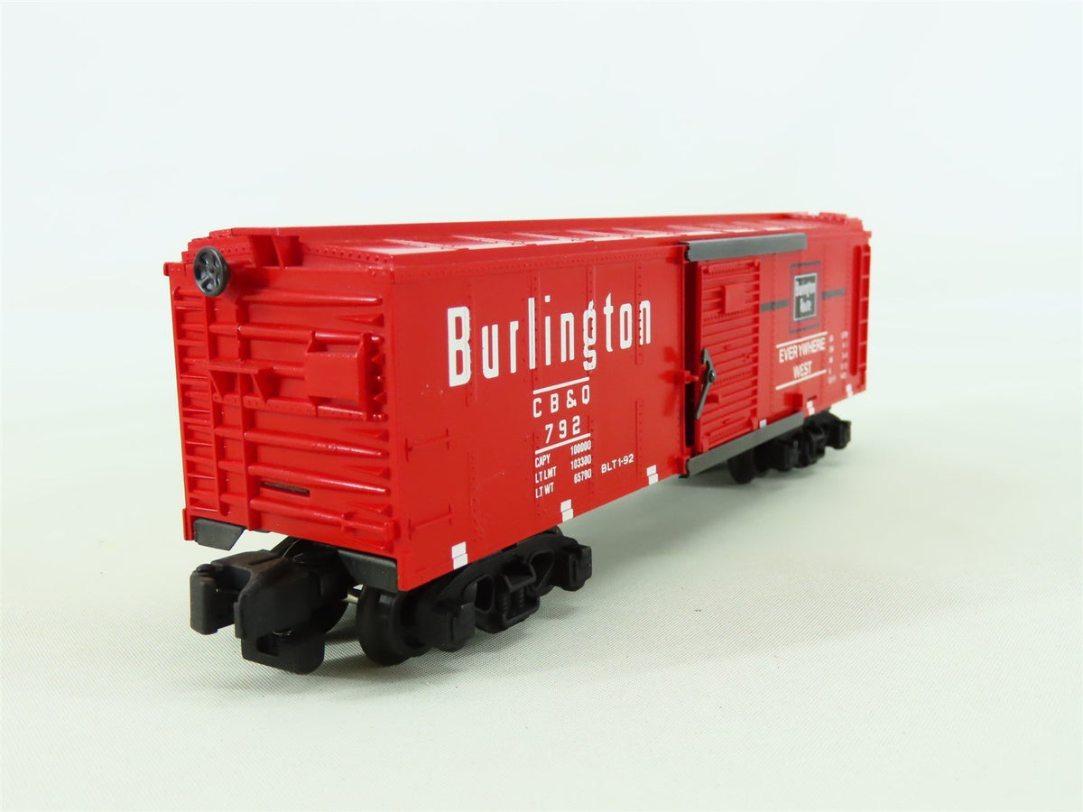 S American Flyer 6-48478 CB&amp;Q Burlington &quot;Way of the Zephyrs&quot; NASG Box Car #792