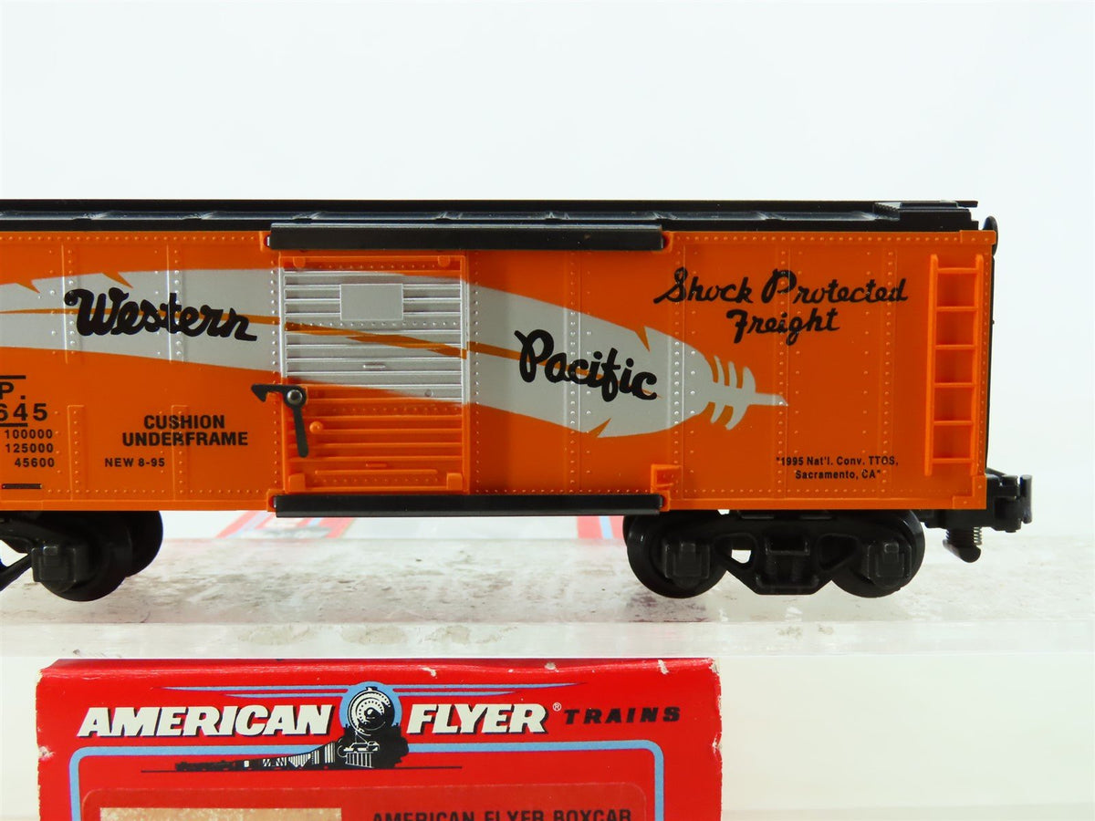 S American Flyer 6-48490 WP Western Pacific &quot;Feather&quot; TTOS 40&#39; Box Car #101645