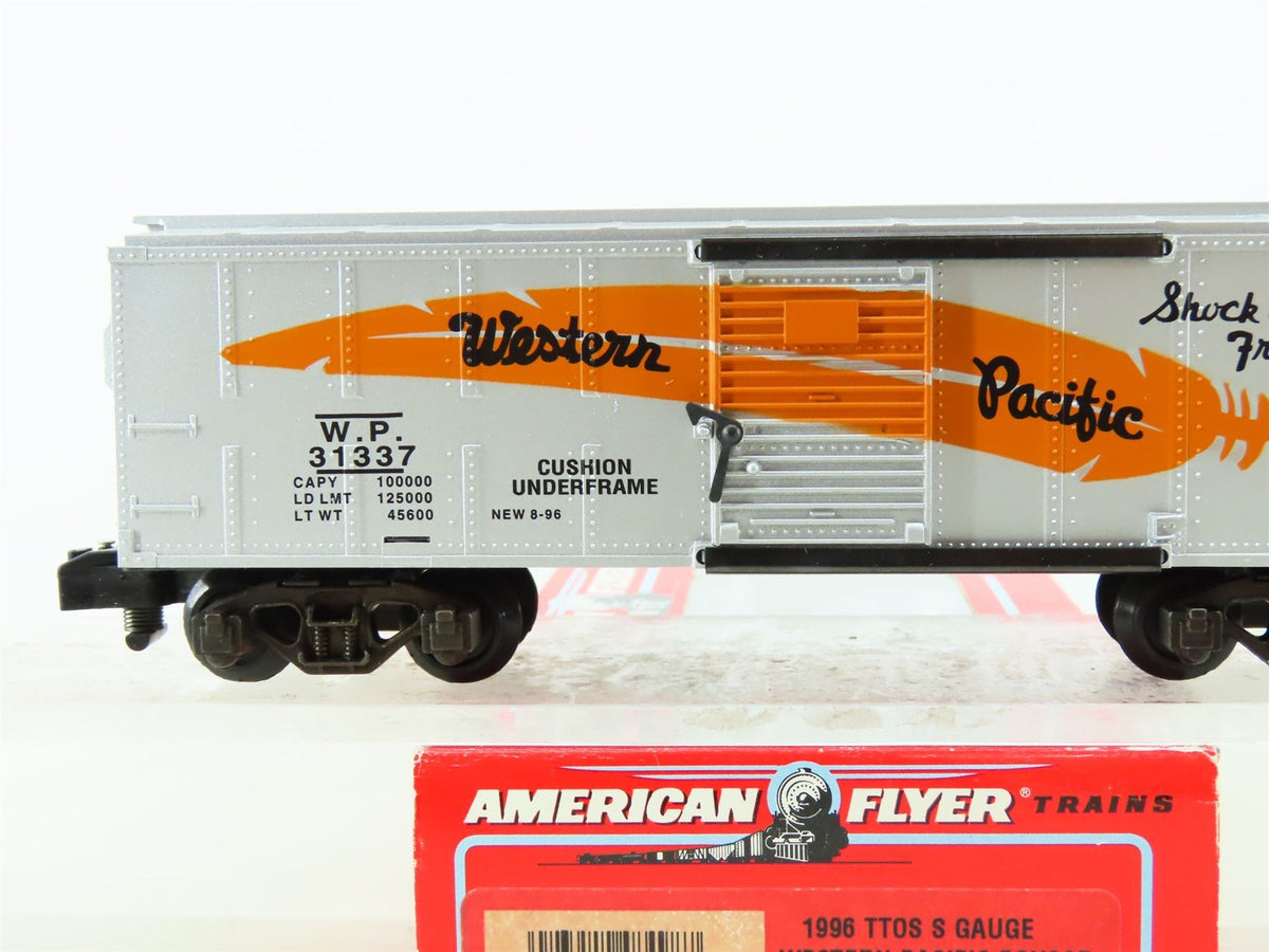 S American Flyer 6-48498 WP Western Pacific &quot;Feather&quot; TTOS 40&#39; Box Car #31337