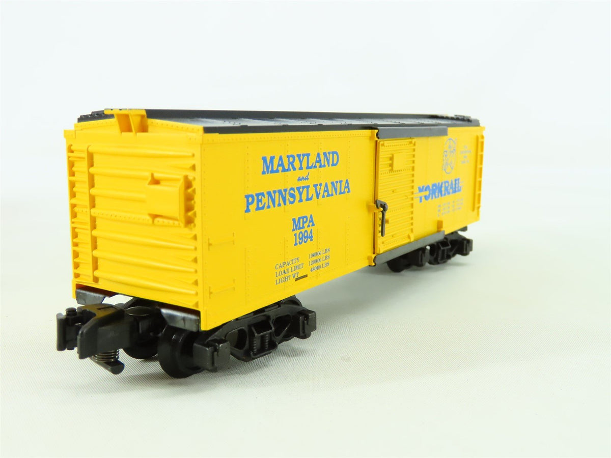 S Scale American Flyer 6-48487 MPA &quot;Ma &amp; Pa Yorkrail&quot; TCA 40&#39; Box Car #1994