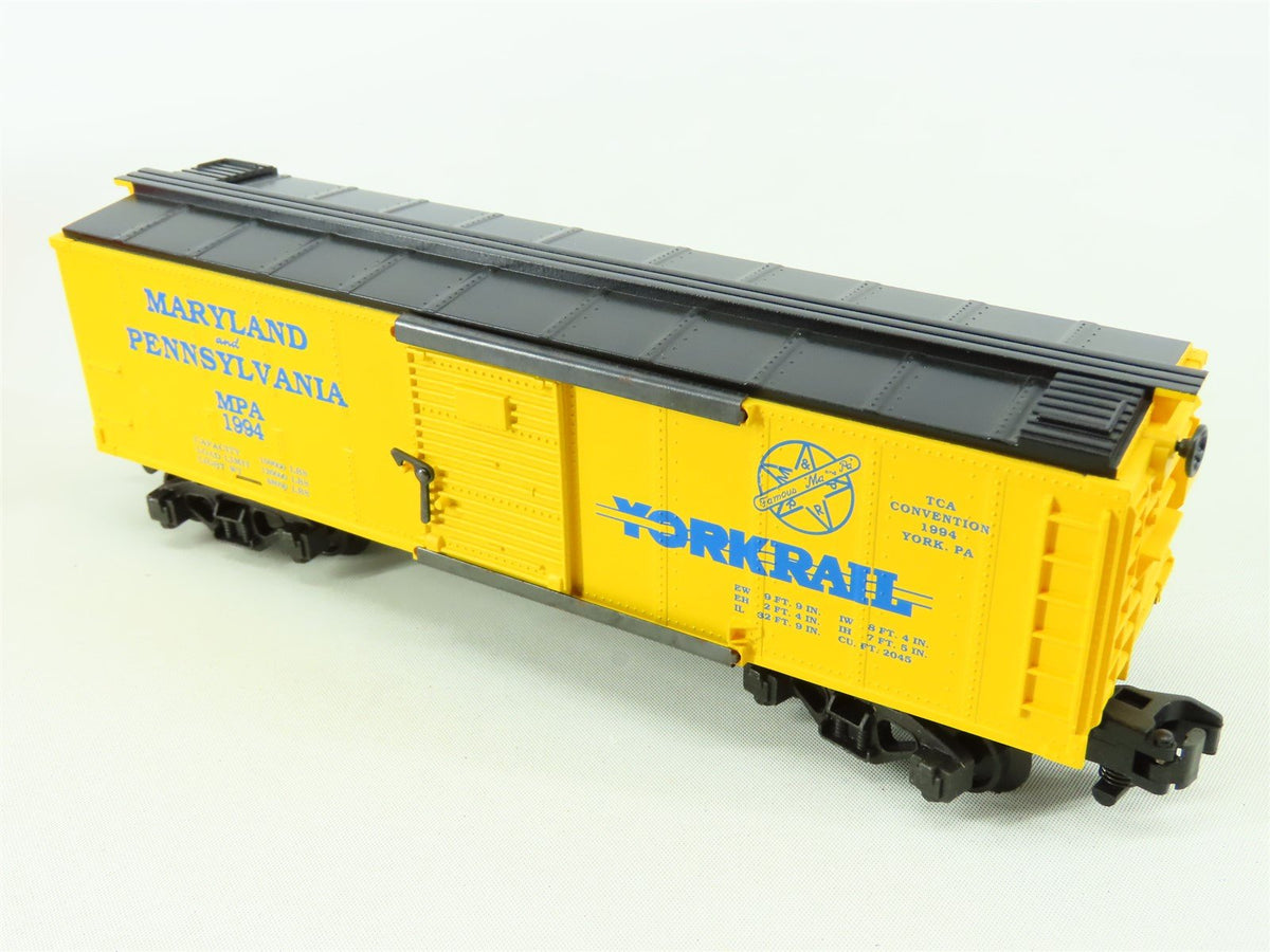 S Scale American Flyer 6-48487 MPA &quot;Ma &amp; Pa Yorkrail&quot; TCA 40&#39; Box Car #1994