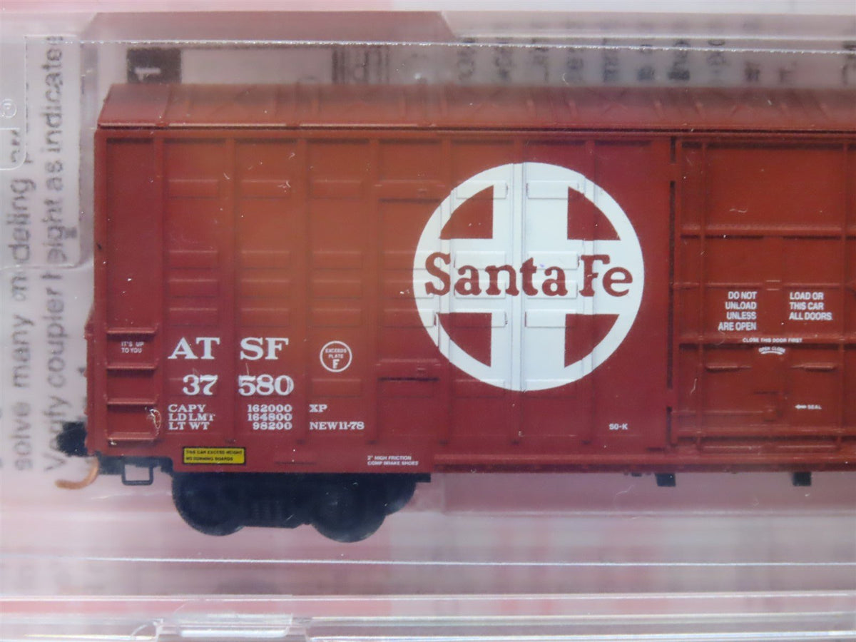 N Micro-Trains MTL NSC 06-41 ATSF Santa Fe &quot;Acequia&quot; 60&#39; Box Car 4-Pack - SEALED