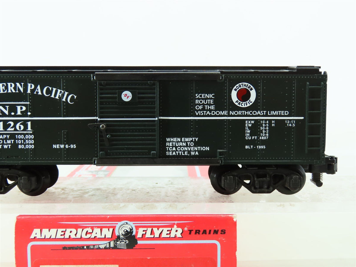 S Scale American Flyer 6-48492 NP Northern Pacific TCA 40&#39; Box Car #1261