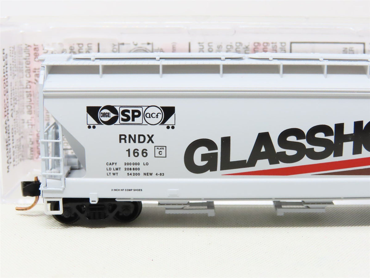 N Micro-Trains MTL 09400240 RNDX ACF Industries Glasshopper II 3-Bay Hopper #166