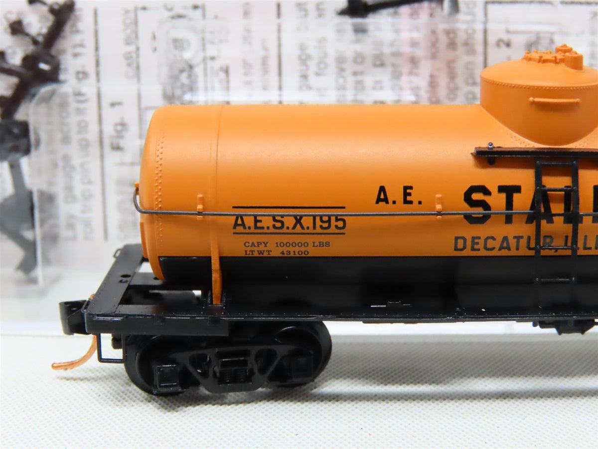 N Micro-Trains MTL #06500500 A.E.S.X. A.E. Staley 39&#39; Single Dome Tank Car #195