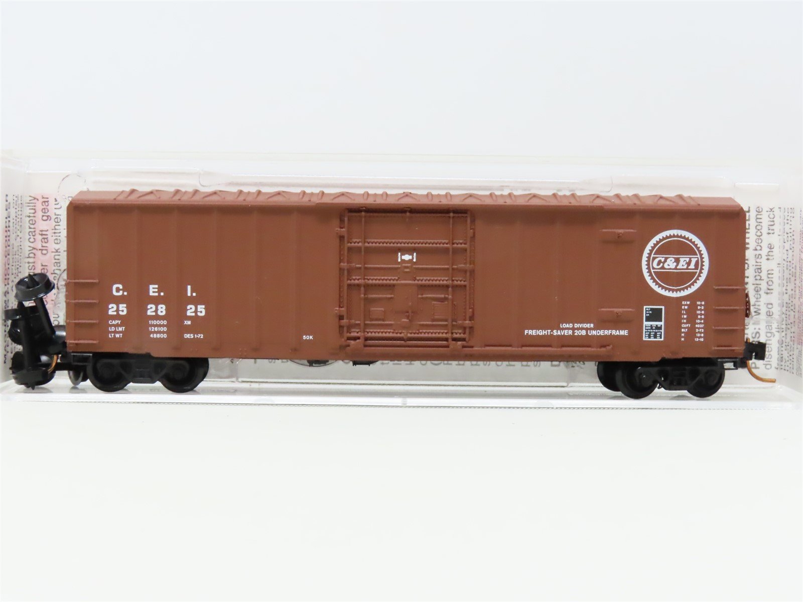 N Micro-Trains MTL #27030 C&EI Chicago & Eastern Illinois 50' Box Car #252825