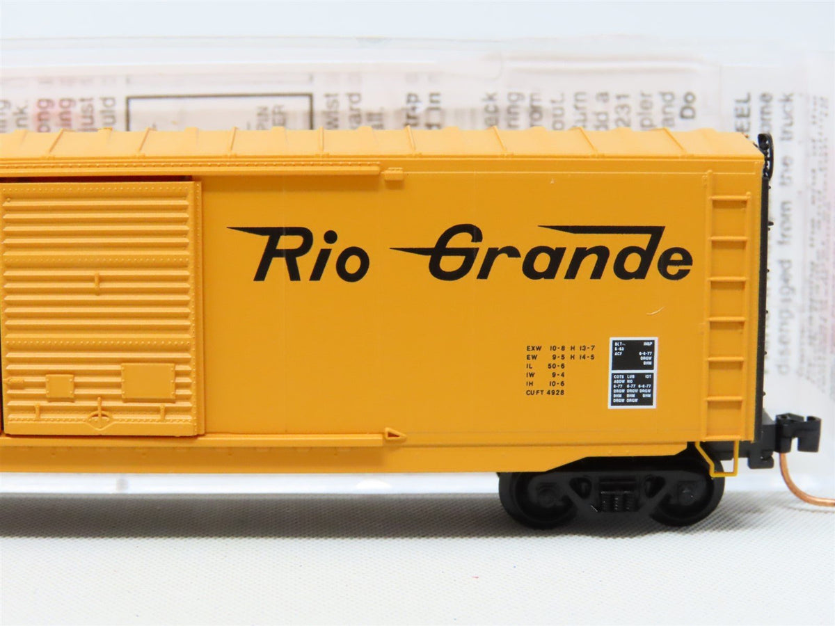 N Scale Micro-Trains MTL #37070 D&amp;RGW Rio Grande 50&#39; Double Door Box Car #63773