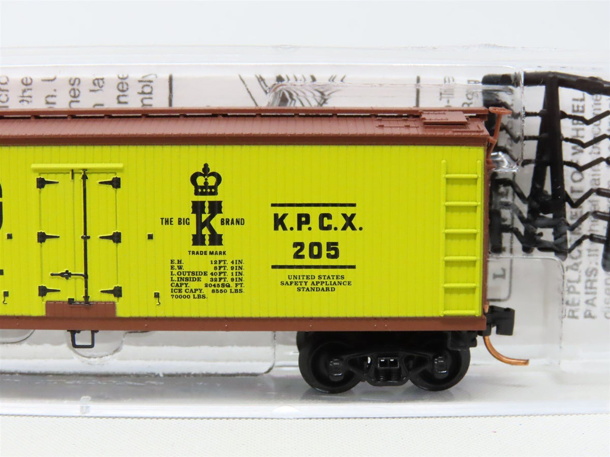 N Scale Micro-Trains MTL #49120 KPCX King Packing Co. 40&#39; Wood Reefer #205