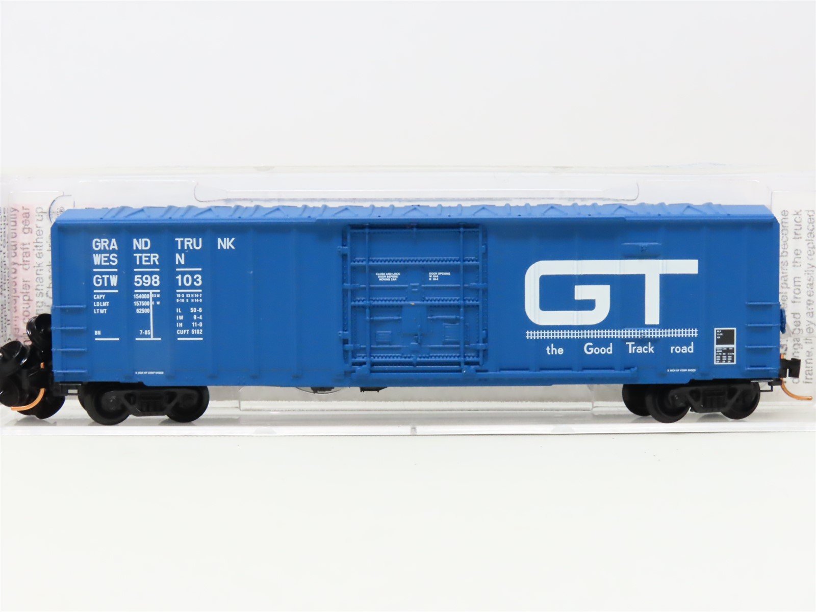 N Scale Micro-Trains MTL #27220 GTW Grand Trunk Western 50' Box Car #598103